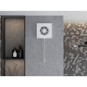 Mexen DXS 150 kúpeľňový ventilátor, káblový vypínač, biely - W9603-150K-00