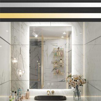 REA Zrkadlo LED SQR 50x100cm HOM-02507