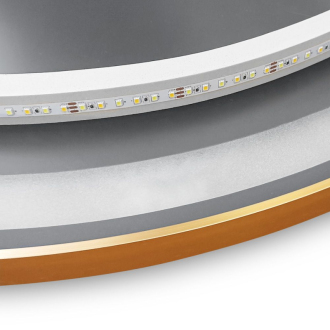 REA Zrkadlo LED 50cm brúsená ružovo-zlatá HOM-05505