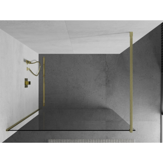 Mexen Kioto Walk-in sprchová stena 50x200, 8 transp., brúsené zlato 800-050-101-55-00