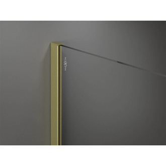 Mexen Kioto Walk-in sprchová stena 125x200, transp. 8, brúsené zlato 800-125-101-55-00