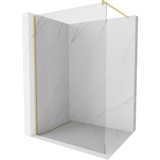 Mexen Kioto Walk-in sprchová stena 140x200, 8 transp., brúsené zlato 800-140-101-55-00