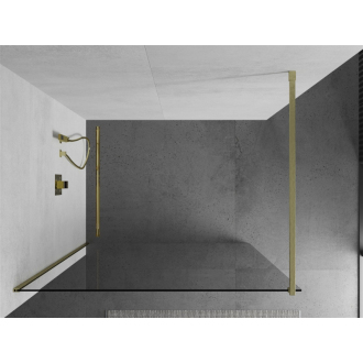 Mexen Kioto Walk-in sprchová stena 170x200, 8 transp., brúsené zlato 800-170-101-55-00