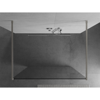 Mexen Kyoto voľne stojaca sprchová stena 180 x 200 cm, 8 mm transparentná, kartáčovaný nikel - 800-180-002-97-00
