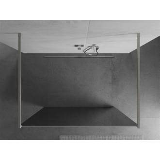 Mexen Kyoto voľne stojaca sprchová stena 110 x 200 cm, 8 mm zrkadlo, kartáčovaný nikel - 800-110-002-97-50