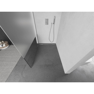 Mexen Kioto L Walk-in sprchová stena 110x200, transp./mrazová, chróm 800-110-103-01-35