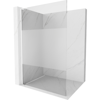 Mexen Kioto L Walk-in sprchová stena 120x200, transp./mráz biela 800-120-103-20-35