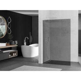 Mexen Kyoto L Walk-in sprchová stena 90 x 200 cm, grafit, biela - 800-090-103-20-40