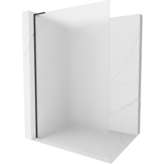 Mexen Kyoto L Walk-in sprchová stena 70 x 200 cm, mráz, čierna - 800-070-103-70-30