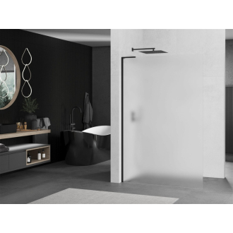 Mexen Kyoto L Walk-in sprchová stena 70 x 200 cm, mráz, čierna - 800-070-103-70-30