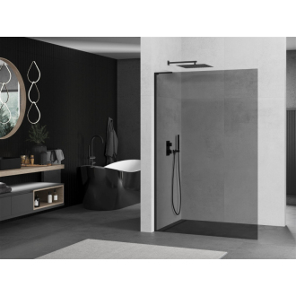 Mexen Kyoto L Walk-in sprchová stena 90 x 200 cm, grafit, čierna - 800-090-103-70-40