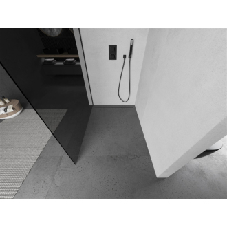 Mexen Kyoto L Walk-in sprchová stena 110 x 200 cm, grafit, čierna - 800-110-103-70-40