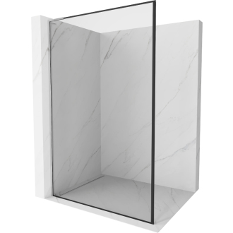 Mexen Kyoto L Walk-in sprchová stena 80 x 200 cm, čierny vzor, chróm - 800-080-103-01-70