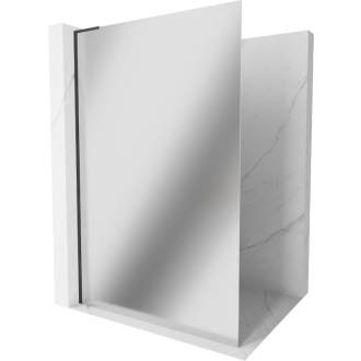 Mexen Kyoto L Walk-in sprchová stena 80 x 200 cm, zrkadlo, čierna - 800-080-103-70-50
