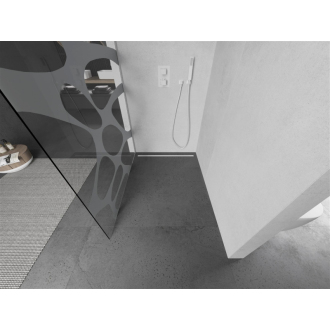 Mexen Kyoto L Walk-in sprchová stena 80 x 200 cm, biely vzor, biela - 800-080-103-20-97