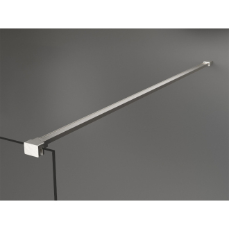 Mexen Kioto Walk-in sprchová stena 130x200 cm, mráz 8, kartáčovaný nikel 800-130-101-97-30