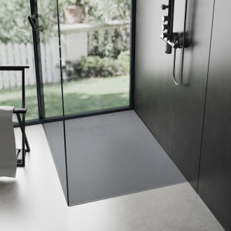 REA Magnum sprchová vanička 100x80 sivá REA-K4107