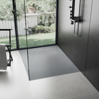 REA Magnum sprchová vanička 90x90 sivá REA-K4106