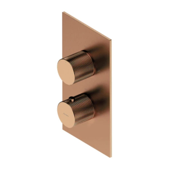 Omnires CONTOUR Sprchová/vaňová termostatická podomietková batéria, brúsená meď CT8036CPB