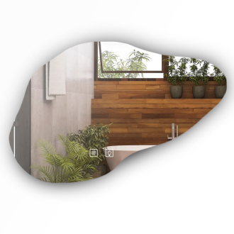 REA Zrkadlo LED Cloud B 100x70cm HOM-05502