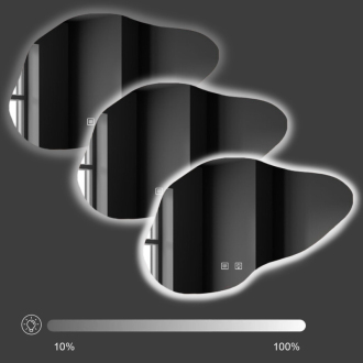 REA Zrkadlo LED Cloud B 100x70cm HOM-05502