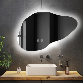 REA Zrkadlo LED Cloud B 100x70cm HOM-05502