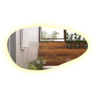 REA Zrkadlo LED Cloud A 100x60cm HOM-05500