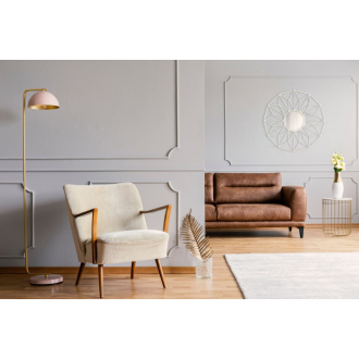 REA Zrkadlo 58cm, biela HOM-09876
