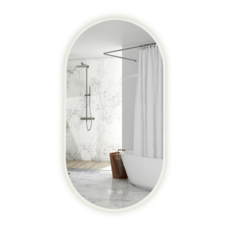REA Zrkadlo LED EGG 60x80cm HOM-05523