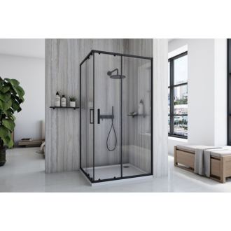 REA City sprchový kút 80x100, čierna REA-K6449