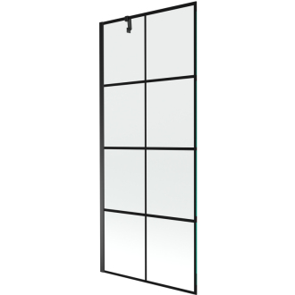 Mexen Next vaňová zástena jednokrídlová 80 x 150 cm, čierny vzor, čierna - 895-080-000-00-77-70