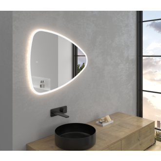 CERANO - Kúpeľňové LED zrkadlo Riflettore - 90x75 cm