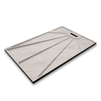 CERANO Sprchová vanička obdĺž.Docia sifón + nerezový kryt čierna matná 160x80cm CER-LMR8016