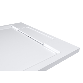 CERANO Sprchová vanička z liateho mramoru obdĺžniková Loro biela matná 120x80 cm CER-413609