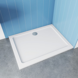 CERANO Sprchová vanička z liateho mramoru obdĺžniková Piato biela matná 160x80cm CER-GSR8016