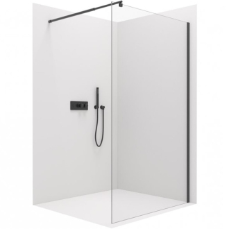 CERANO Sprch.zástena Walk-in Onyx L/P čierna matná, transp.sklo 70x200cm CER-DY101B-70-200