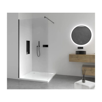 CERANO Sprch.zástena Walk-in Onyx L/P čierna matná, transp.sklo 70x200cm CER-DY101B-70-200