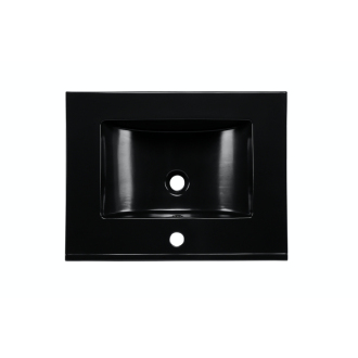 COMAD UM-LAVA BLACK 80 DP Nábytkové umývadlo, čierna