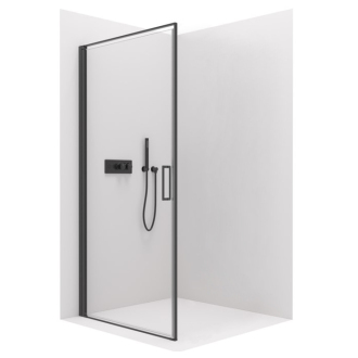 CERANO Sprchové krídlové dvere Porte L/P čierna matná, transpar.sklo 90x195 cm CER-413492