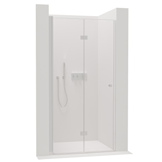 CERANO Sprchové skladacie dvere Volpe L/P chróm, transparentné sklo 70x190 cm CER-423294