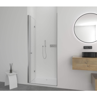 CERANO Sprchové skladacie dvere Volpe L/P chróm, transparentné sklo 70x190 cm CER-423294
