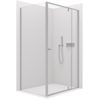 CERANO Sprchovací kút Santini Ľ/P chróm, transparentné sklo 140x90 cm krídlový CER-426247