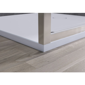 CERANO Sprchovací kút Varone L/P chróm, transparentné sklo 140x80cm posuvný CER-DY505-14080