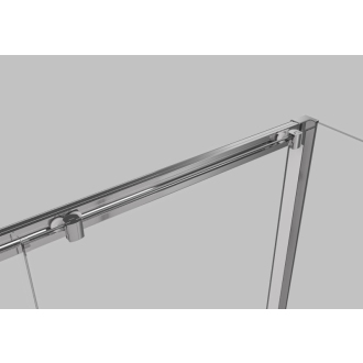 CERANO Sprchovací kút Varone L/P chróm, transparentné sklo 140x80cm posuvný CER-DY505-14080