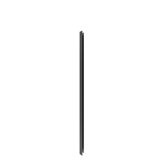 CERANO Stenový profil pre inštaláciu do niky Marino a Volpe L/P čierna mat. 190cm CER-425026