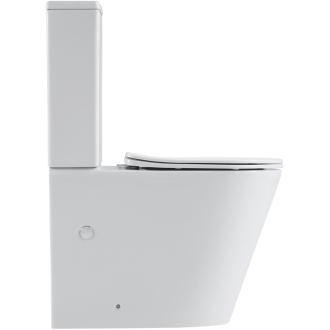 CERANO WC kombi Carlito, Rimless+UF sedátko/zadný odpad biela lesklá 36,5x61cm CER-417383