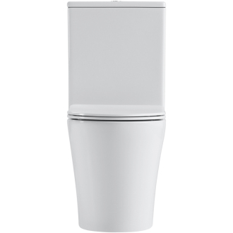 CERANO WC kombi Carlito, Rimless+UF sedátko/zadný odpad biela lesklá 36,5x61cm CER-417383
