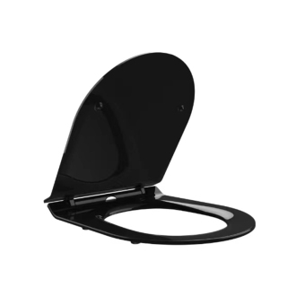 CERANO WC sedátko so spomaľ.mech.Sedile slim čierna lesklá 36,4x4,9x42,7 cm CER-414767