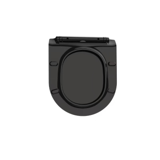 CERANO WC sedátko so spomaľ.mech.Sedile slim čierna lesklá 36,4x4,9x42,7 cm CER-414767