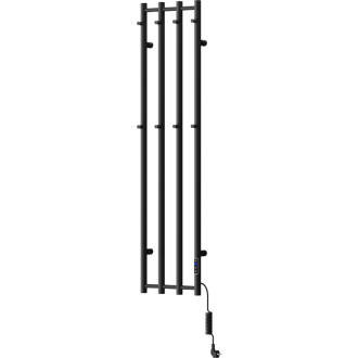 Mexen Pino elektrický radiátor s držiakmi na uteráky 1405 x 347 mm, 250 W, čierny - W301-1405-347-00-70